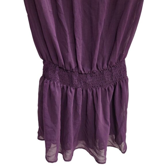New Sleeveless Smocked Drop Waist Mini Dress - Picture 4 of 9